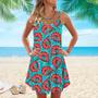 Shrimp Seafood Spaghetti Strap Summer Dress