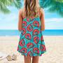 Shrimp Seafood Spaghetti Strap Summer Dress