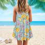 Shrimps Lover Pattern Spaghetti Strap Summer Dress