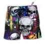 Skull Aloha Skull Music Lets Get High Beach Short