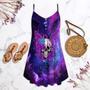 Skull Butterfly Purple Mysterious - Summer Dress