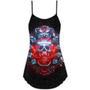 Skull Electric Dream Or Die - V-Neck Sleeveless Cami Dress