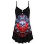 Skull Electric Dream Or Die - V-Neck Sleeveless Cami Dress