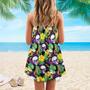 Skull Flowers Summer Tropical Style - Summer Dress