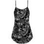 Skull Life's True Face Is The Skull - V-Neck Sleeveless Cami Dress