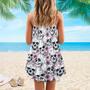 Skull Pink Flowers Summer Tropical - Summer Dress