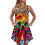 Skull Rainbow Color Love Style - Summer Dress