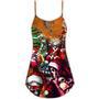 Skull Santa Claus Merry Christmas - V-Neck Sleeveless Cami Dress