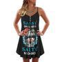 Skull Sassy Skull Salty By Choice - Summer Dress