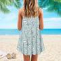 Skydiving Tropical Spaghetti Strap Summer Dress