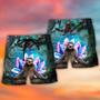 Sloth Yoga Pose On the Forest Lotus Flower Beach Short