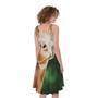 Smiley Face Giraffe Print Sleeveless Knee Length Dress