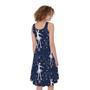 Snowflake Ballet Pattern Print Sleeveless Knee Length Dress