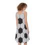 Soccer Ball Print Sleeveless Knee Length Dress