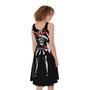 Spartan Warrior Print Sleeveless Knee Length Dress