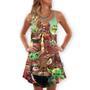 Star Wars Baby Yoda Cute Ramen - V-Neck Sleeveless Cami Dress