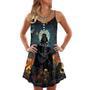 Star Wars Darth Vader Nobody Can Stop Me Playing Guitar - V-Neck Sleeveless Cami Dress