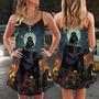 Star Wars Darth Vader Nobody Can Stop Me Playing Guitar - V-Neck Sleeveless Cami Dress