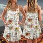 Starwars Stormtrooper Flower Vintage Autumn - V-Neck Sleeveless Cami Dress