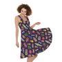 Summer Totem Pattern Print Sleeveless Knee Length Dress