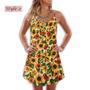 Sunflower Pattern Beautiful Style - Summer Dress