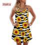 Sunflower Pattern Beautiful Style - Summer Dress