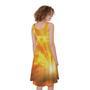 Sunrise Sky Print Sleeveless Knee Length Dress