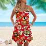 Sushi High Feeling Style Spaghetti Strap Summer Dress