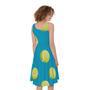 Tennis Theme Pattern Print Sleeveless Knee Length Dress