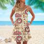 The Circus Has Come To Town Spaghetti Strap Summer Dress