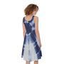 Tie Dye Shibori Print Sleeveless Knee Length Dress