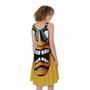 Tiki Totem Print Sleeveless Knee Length Dress