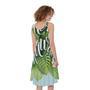 Toucan Aloha Hawaii Print Sleeveless Knee Length Dress