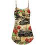 Train Vintage Merry Christmas - V-Neck Sleeveless Cami Dress