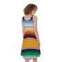 Tribal Serape Blanket Pattern Print Sleeveless Knee Length Dress