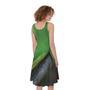 Trimeresurus Albolabris Snake Print Sleeveless Knee Length Dress