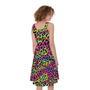 Trippy Psychedelic Leopard Print Sleeveless Knee Length Dress