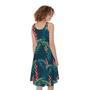 Tropical Plants Hawaii Pattern Print Sleeveless Knee Length Dress