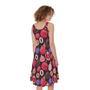 Tropical Summer Fruits Pattern Print Sleeveless Knee Length Dress