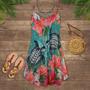 Turtle Is Beach Soul Love Tropical Style - Summer Dress