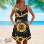 Turtle Love Sunlower Hippie Style - Summer Dress