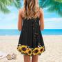 Turtle Love Sunlower Hippie Style - Summer Dress