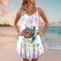 Turtle Satty Lil' Beach Love Ocean - Summer Dress