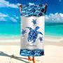 Turtle Theme Personalized Beach Towels Mom Nana Grandma Birthday Gift