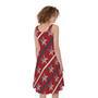 USA Patriotic Star Pattern Print Sleeveless Knee Length Dress