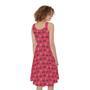 Valentine's Day XOXO Pattern Print Sleeveless Knee Length Dress