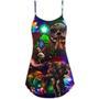 Veteran Christmas Merry Christmas Scaried Style - V-Neck Sleeveless Cami Dress