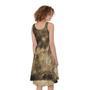 Vintage Pug Portrait Print Sleeveless Knee Length Dress