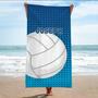 Volleyball Theme Monogrammed Beach Towels Adults Kids Unique Gift