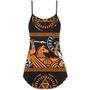 Warrior Spartan Pattern Basic - V-Neck Sleeveless Cami Dress